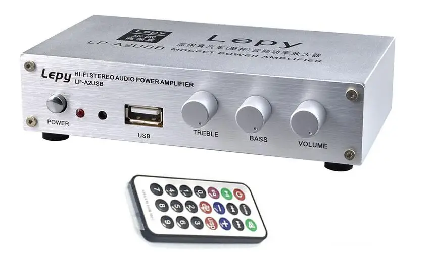 Lepy A2USB, украшенное мозаикой из драгоценных камней, 12V 2A Мощность HDMI DVI Переходник HDMI DVI и дистанционное Управление 2*20 Вт Hi-Fi мини цифровой аудио стерео дома автомобильный усилитель