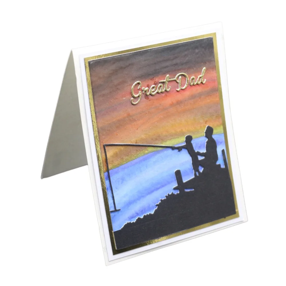 Металлические режущие штампы креативные трафареты для рыболовных мальчиков