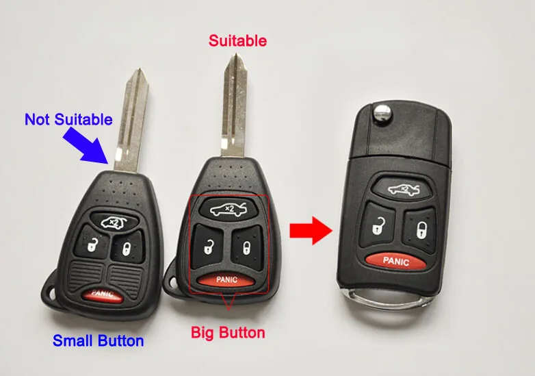 Чехол для Chrysler 300C Sebring Jeep Compass Wrangler Dodge 3 + 1 складной модифицированный с откидной