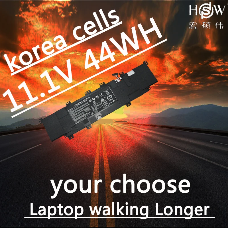 HSW Новый C31 X402 аккумулятор 4000 мАч для asus VivoBook S300 S300C S300CA X402C X402CA S400 S400C S400CA