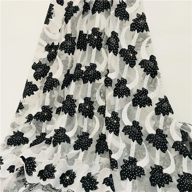 Африканский кружевной ткани 2018 вышитые нигерийские кружева ткань Свадебные