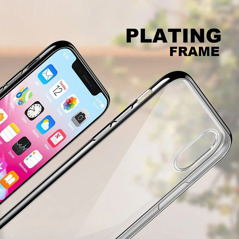 Для iPhone 12 Mini 11 Pro Max XS XR X 8 Plus 7 6 6S 5 5S SE 2020 защитный чехол ультра тонкий мягкий ТПУ