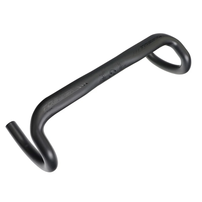 TOSEEK из углеродного волокна руль для шоссейного велосипеда черный изогнутые