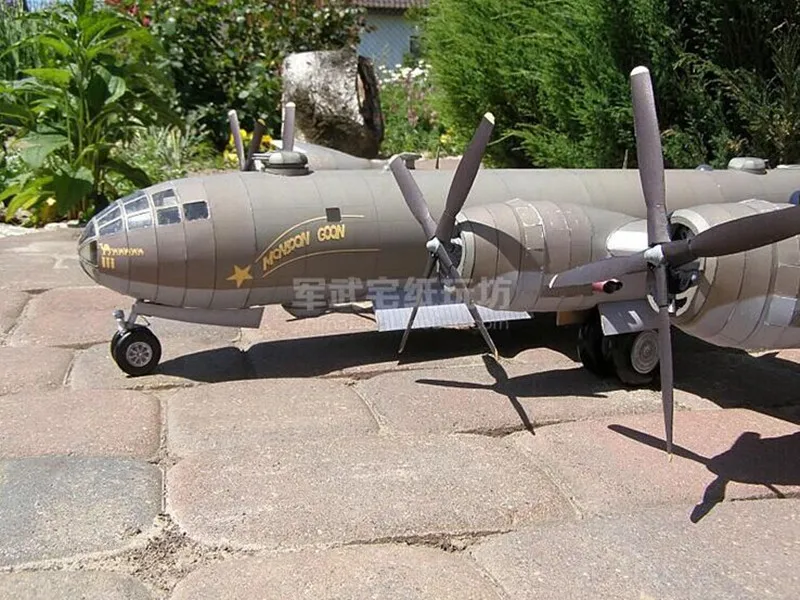 Масштаб 1:47 Американский B29 Супер Воздушный форт бомбардировщик самолета мод 3D