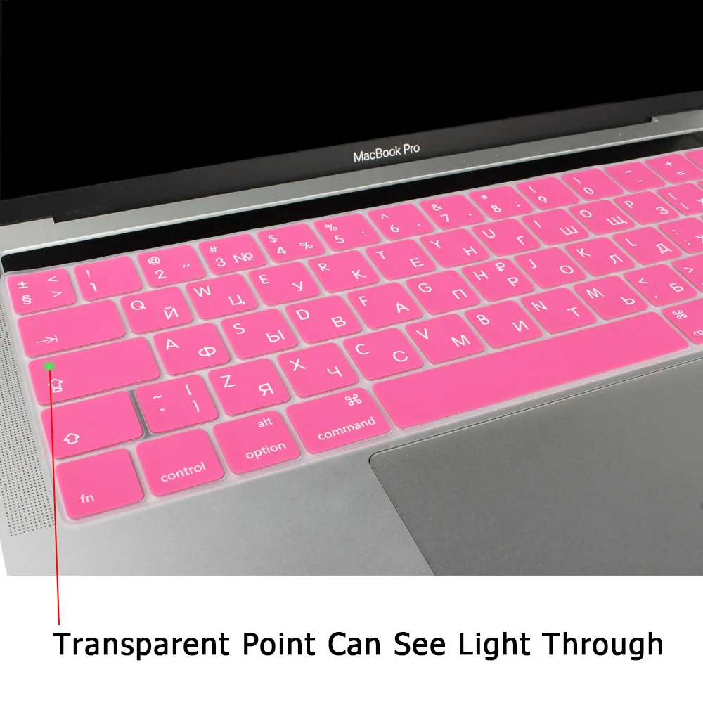 Чехол для русской раскладки клавиатуры силиконовый чехол нового Macbook Pro 13 15