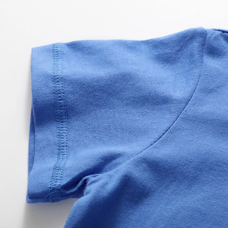 

Jumping meters walrus cartoon baby boys clothes applique animal summer t shirts new designed short sleeves clothing hot tops