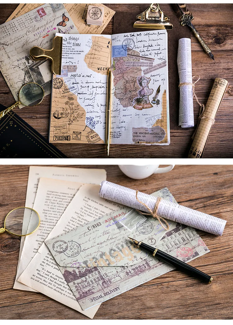 Ksccraft Ретро Reminiscence серии Фоновые наклейки для скрапбукинга Happy planner/изготовление открыток/Журнал проекта