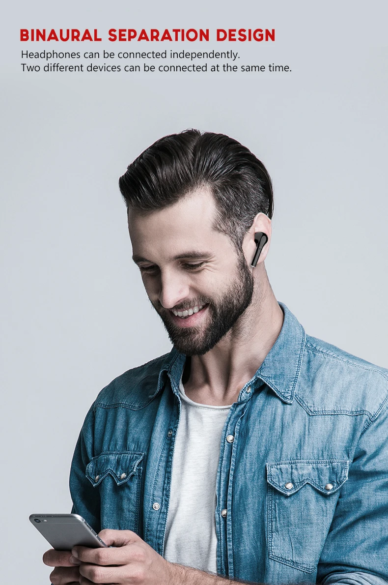 Arlado 5,0 беспроводные Bluetooth наушники JS18 водонепроницаемые наушники с шумоподавлением 3D стерео Спортивная игровая гарнитура для IOS Android
