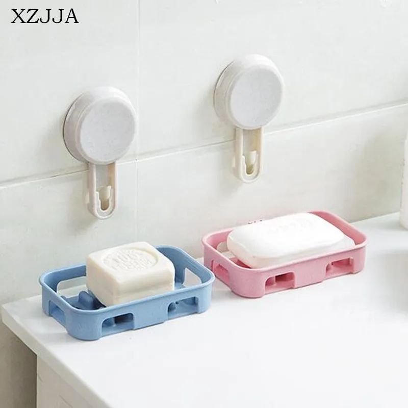 Настенный двухслойный держатель для мыла XZJJA хранения из натуральной пшеничной
