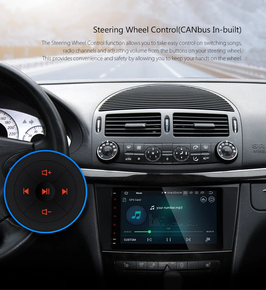 XTRONS Android 9 0 головное устройство Автомобильный Радио плеер GPS для Mercedes Benz W211 E200 E220