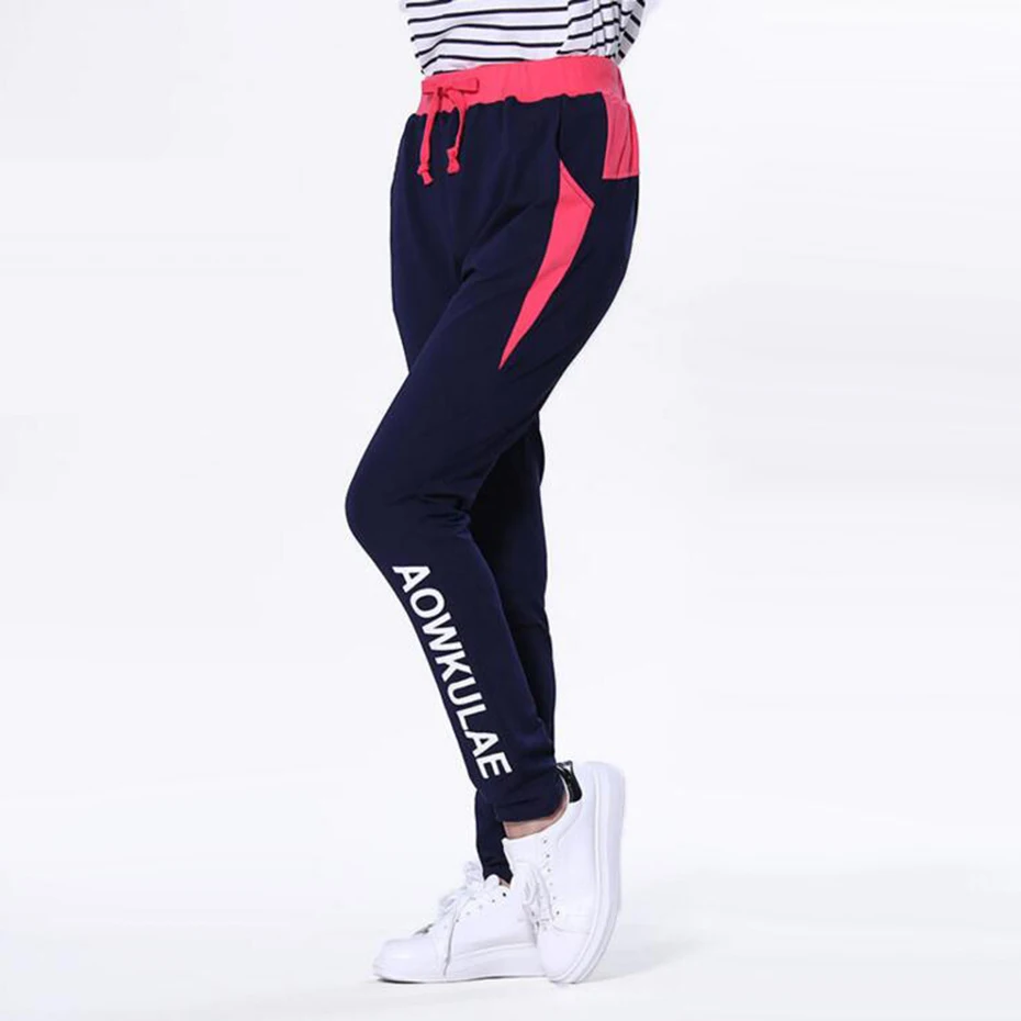 Sprot/штаны для девочек весенне осенние прямые штаны с буквенным принтом детские