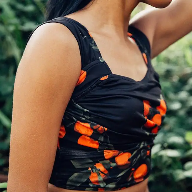 2018 Newest Bandage Tankini Push Up Padded High Waist Bikini Set Retro Print Swimwear Brazilian Swimsuit Bathing Suit |