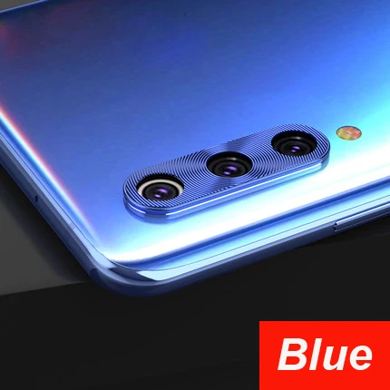 blue Для Xiao mi 9 9SE mi 9 Металлический Алюминиевый задний объектив камеры защитный круг полное покрытие защитное кольцо новое mi 8 mi 8 SE - Цвет: blue
