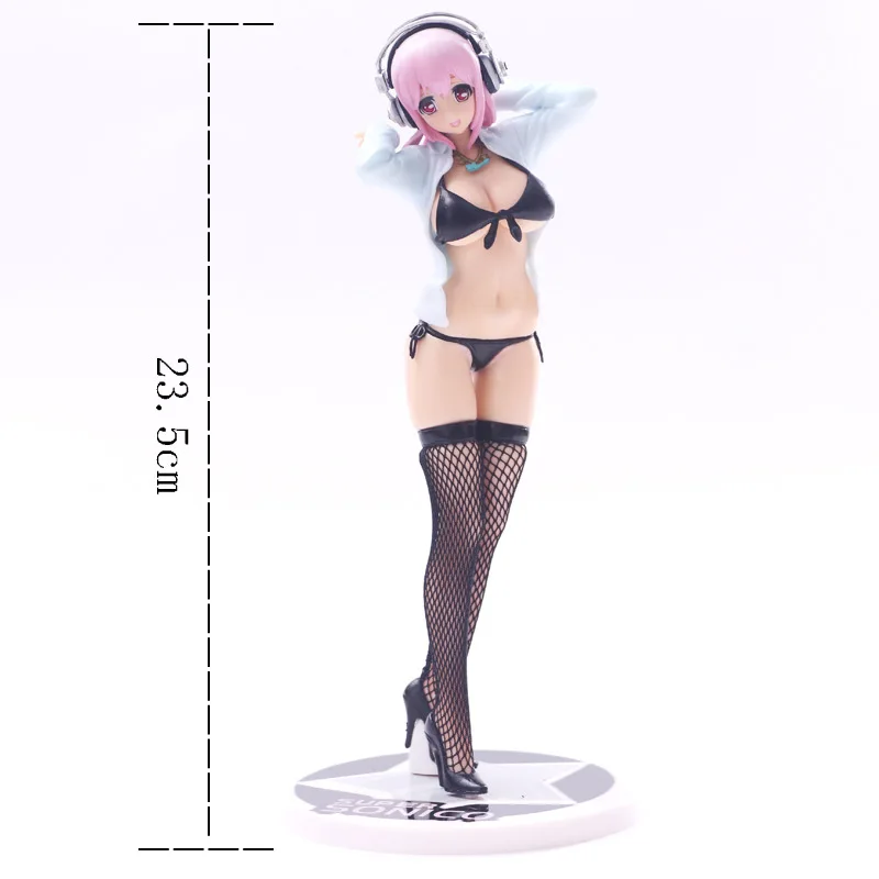 Супер Sonico ALPHAMAX SKYTUBE черный бикини ПВХ сексуальная фигура модель игрушки 26