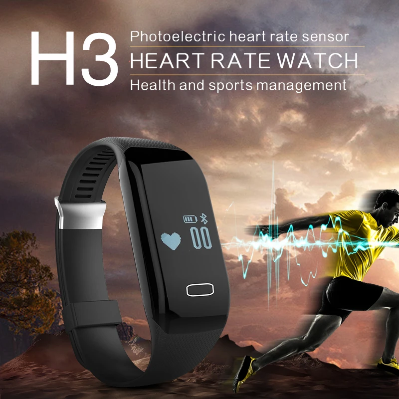 Новый Smart Браслет H3 браслет Heart Rate Мониторы Bluetooth 4.0 шагомер спортивные Фитнес