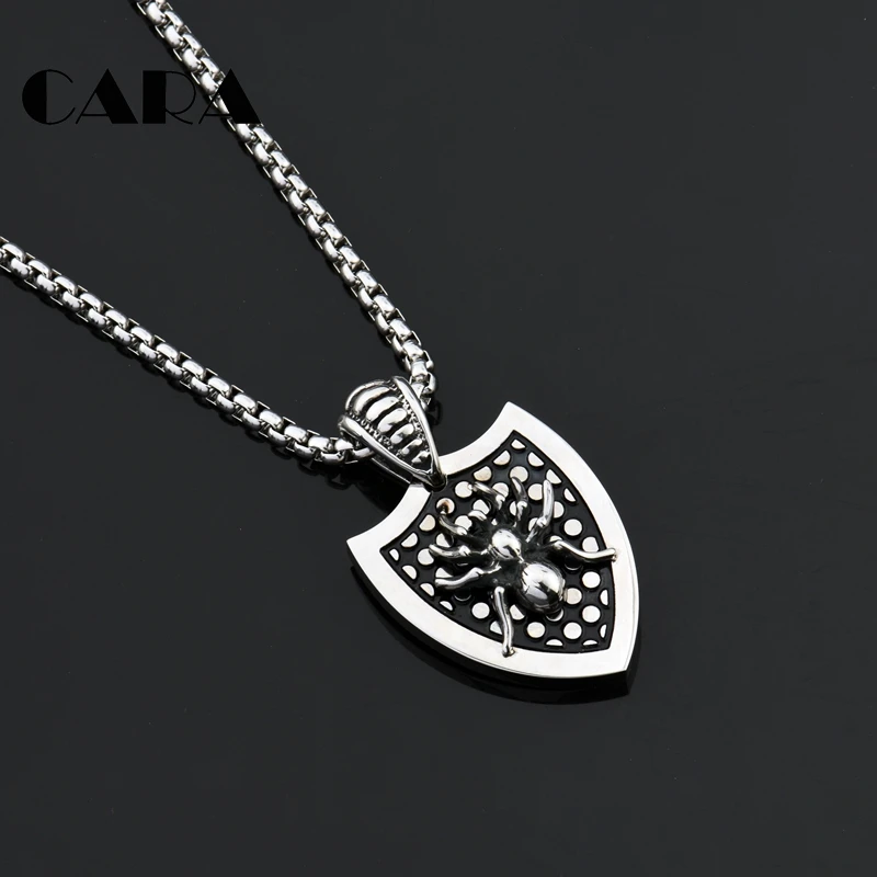 Новое мужское байкерское ожерелье из нержавеющей стали винтажное с подвеской в