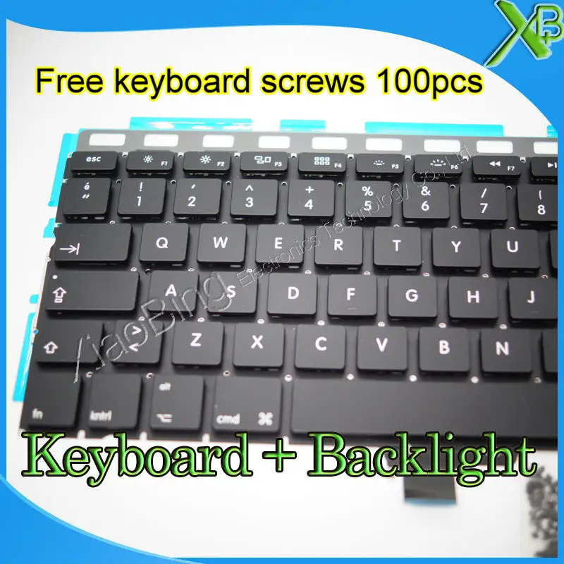 Brand New For MacBook Pro 13.3&quot A1278 TR Turkish Turkey keyboard+Backlight Backlit+100pcs keyboard screws 2008-2012 Years |