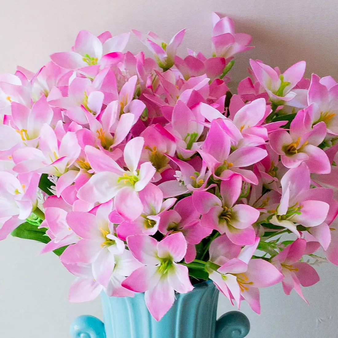 Pink 18 heads Настоящие на ощупь Искусственные цветы Свадебные Декоративные цветы Калла Лилия шелковые искусственные цветы Флорес искусственные цветы для украшения - Цвет: Pink 18 heads