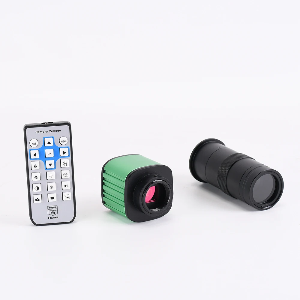 Камера микроскопа HAYEAR 16MP HDMI 1080P цифровая промышленная Видео CCD 100X C Mount Zoom объектив