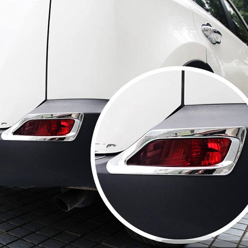 Для Toyota RAV4 2014 2015 ABS Хромовая лампа заднего противотуманного фонаря литья Garnish