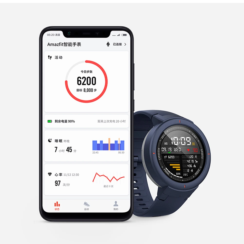 Глобальная версия Amazfit Verge Смарт-часы gps Smartwatch AMOLED сенсорный экран IP68 Модернизированный HR датчик Xiaomi часы для мужчин и женщин
