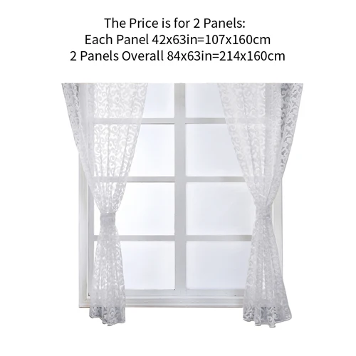 2pcs each 107x160cm NAPEARL классические цветочные шторы для кухни с кармашком, оконные балдахины и ярусы, прозрачные короткие шторы, жаккардовый тюль, эркер, вуаль - Цвет: 2pcs each 107x160cm