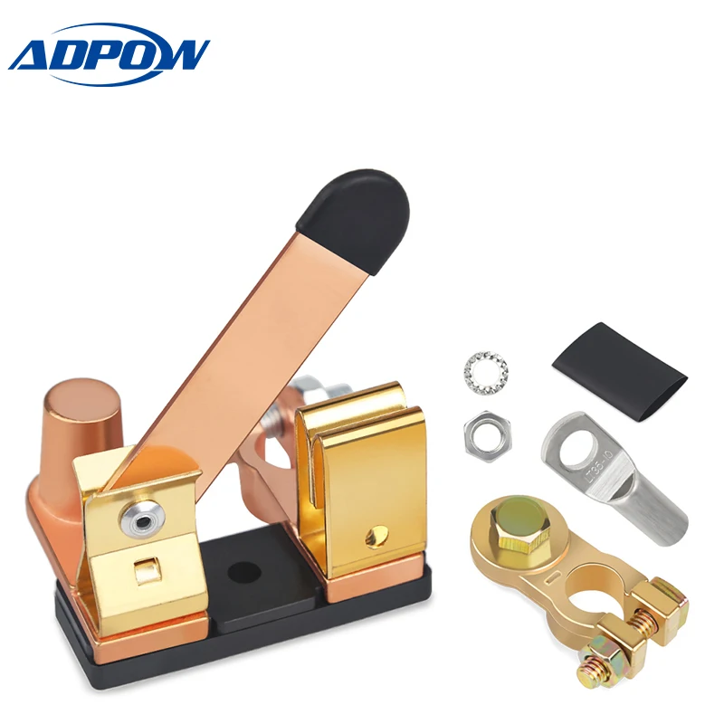 

ADPOW 250A Boat Yacht Battery Cut Shut Off Master Switch Disconnect Automobiles Battery Terminal Vehicle Battery Isolator Switch