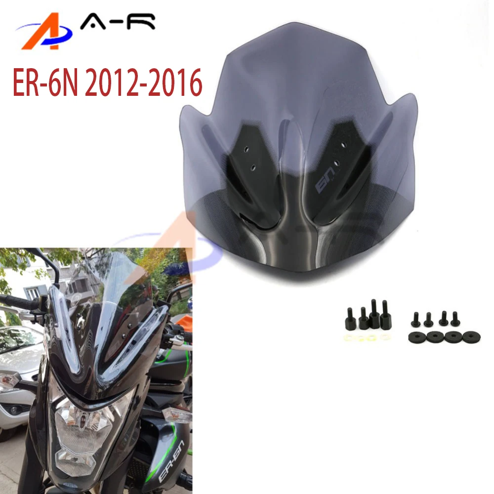 Ветровые стекла, ветровой экран, окно для Kawasaki ER-6N ER6N 2012 2013, ветровые дефлекторы, экран с двойным пузырьковым экраном