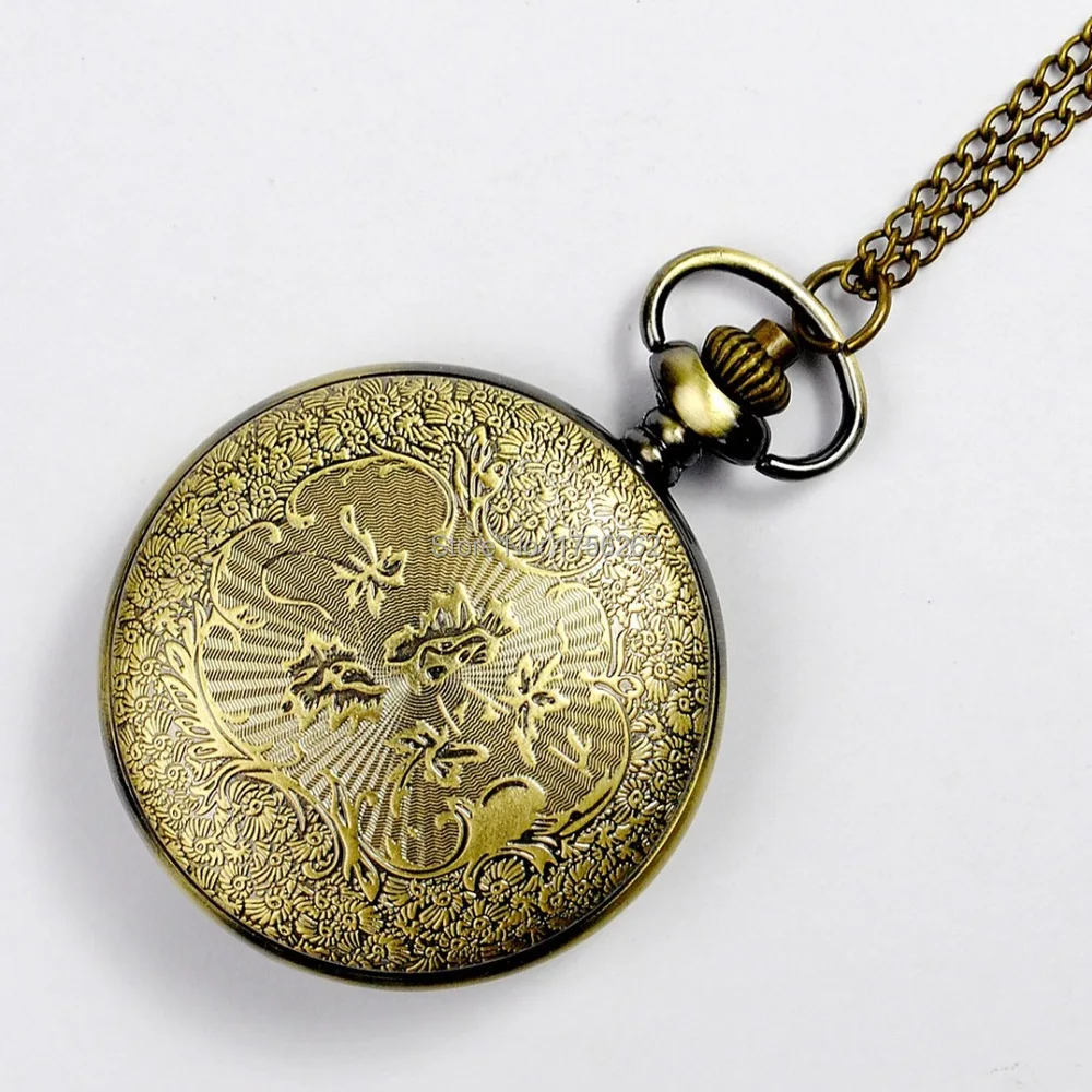 Vintage pocket watch wholesale exquisite classic butterfly flower carved hollow large nostalgia | Наручные часы