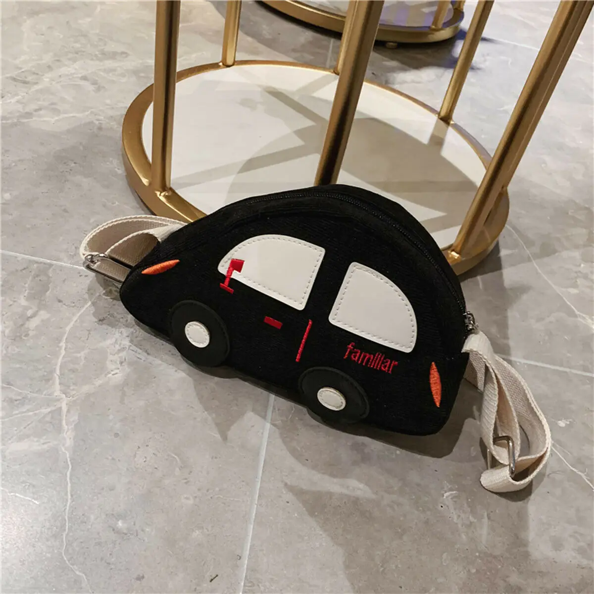 Новая детская милая сумка на плечо с мультяшным автомобилем для маленьких