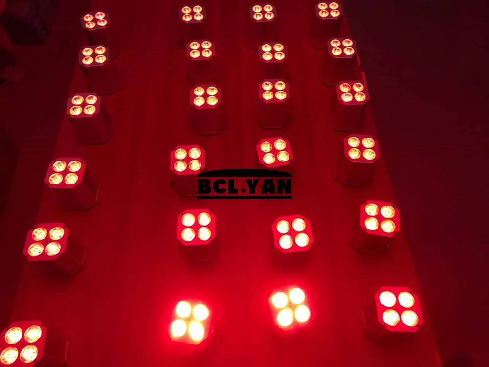 DJ освещения переносной свободу Hex 4*18 Вт RGBWA УФ 6 в 1 Беспроводной DMX512 Батарея мыть сценический света снизу вверх с удаленным
