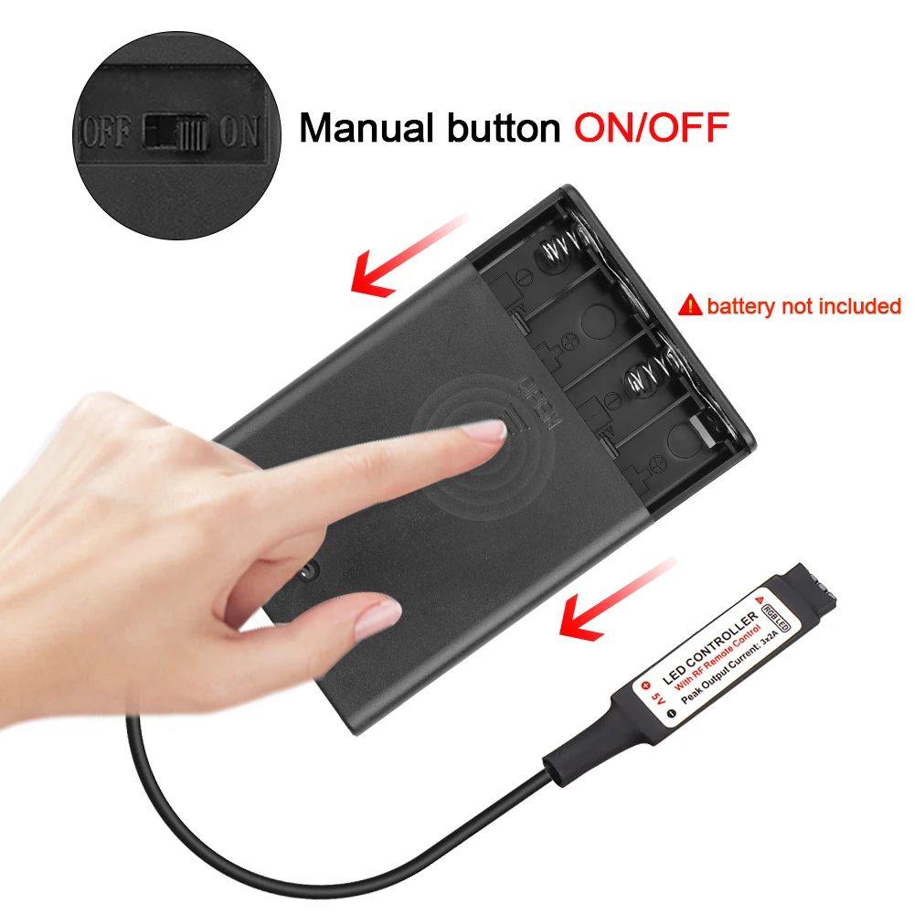 5 в RGB светодиодные ленты USB SMD5050 ТВ ПК подсветка с RF 17Key пульт дистанционного