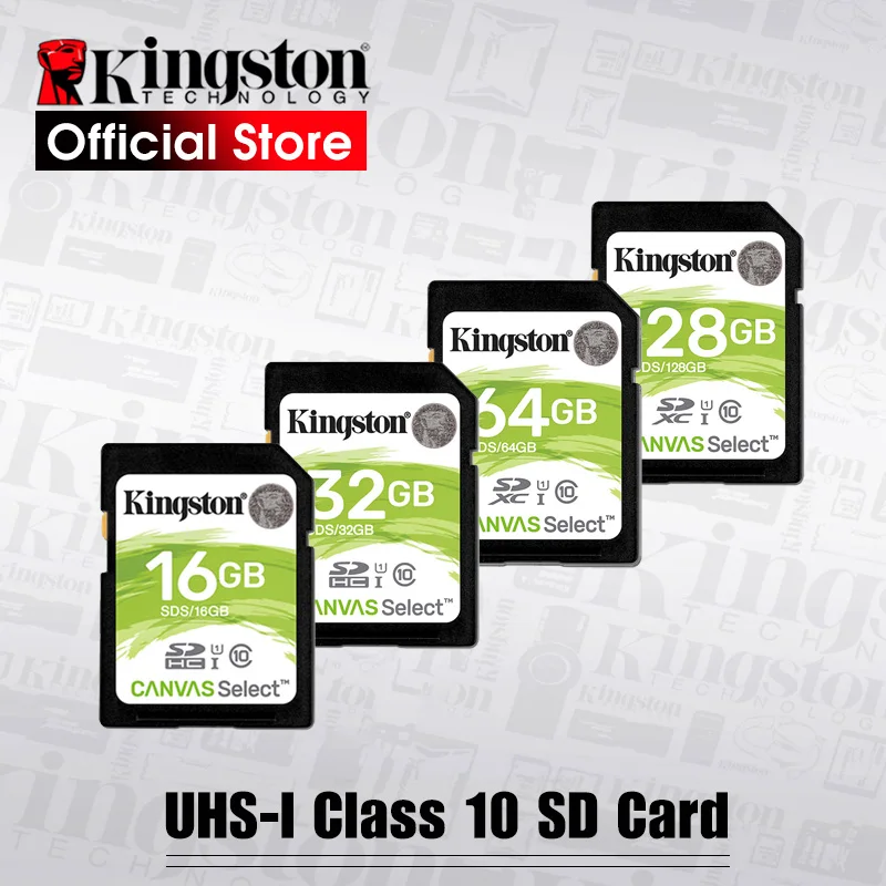 Kingston Class 10 sd-карта 16 ГБ 32 64 128 флеш-карта памяти Цифровая камера SD карта | Компьютеры