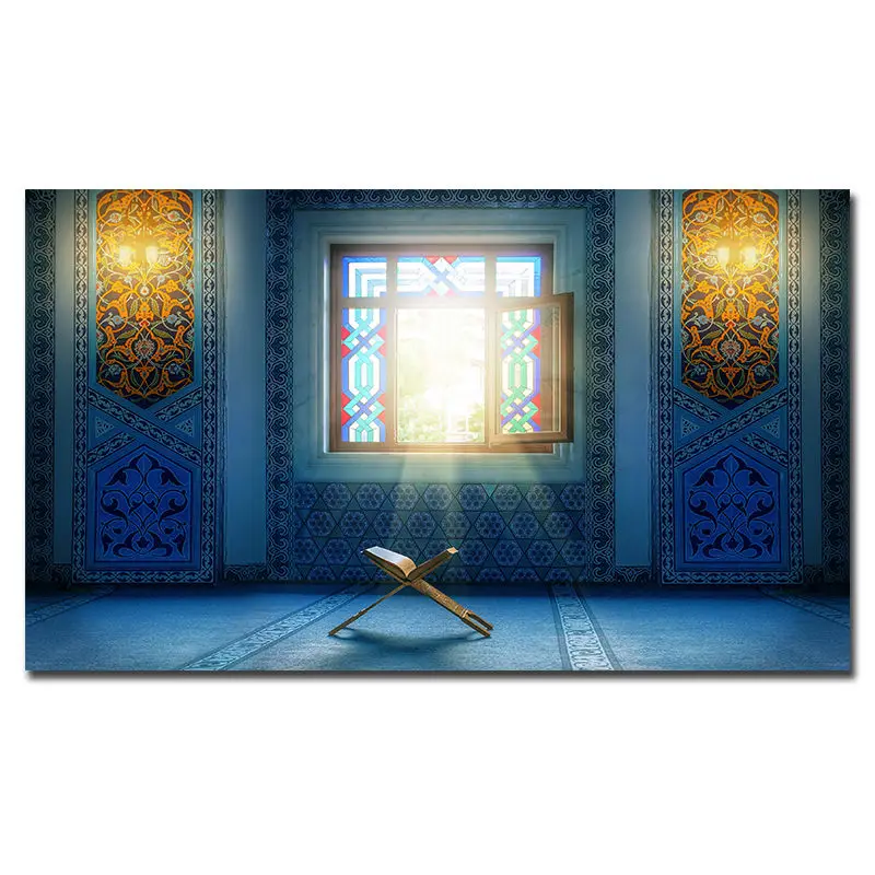Y010368 Картина на холсте мусульманская каллиграфия плакат печать Арабский исламский стены Искусство Одиночная Настенная картина домашние фотообои без рамки - Цвет: Y010368