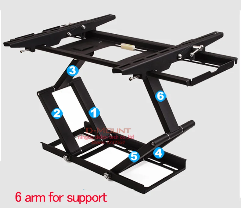 Универсальный 3"-65" 85 кг 600x400 heavy duty качели руку выдвижной ЖК-дисплей плазменный full motion tv кронштейн ЖК-дисплей настенный кронштейн для телевизора