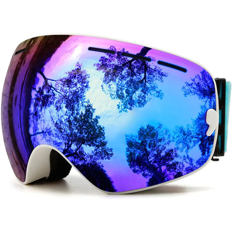 C6 Whith Blue Лыжные очки, JULI, бренд, двухслойные, UV400, защита от запотевания, лыжная маска, очки для катания на лыжах, мужчин, женщин, снежные спортивные очки для сноуборда - Цвет: C6 Whith Blue
