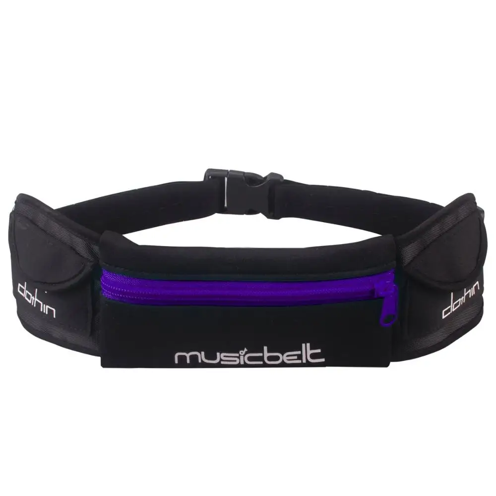 PURPLE (ONE SIZE) Мужская и женская забавная поясная сумка легкая и влагостойкая большая емкость до " телефон для бега пешего туризма C92310 - Цвет: PURPLE (ONE SIZE)