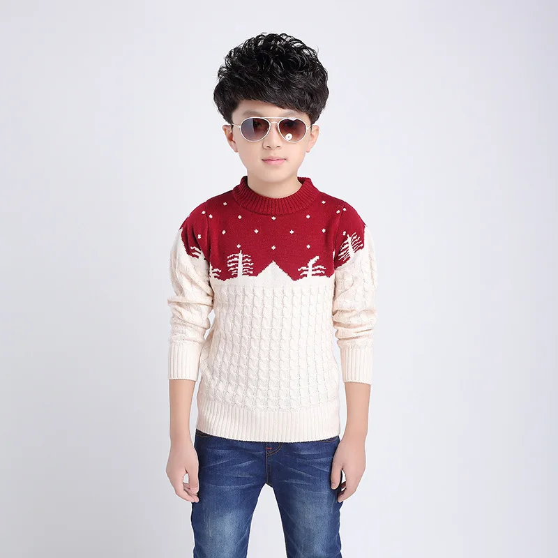 2019 Детский свитер новый зимний для мальчиков хлопковый детская одежда с круглым