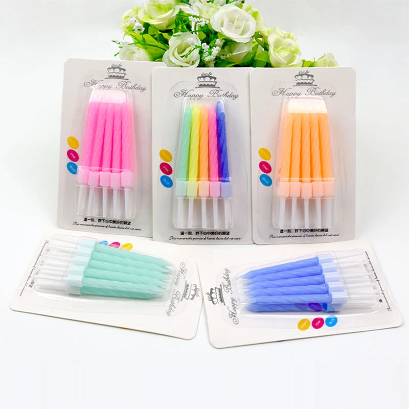 50 коробок Фантазийная цветная Свеча для торта вечеринки дня рождения праздника