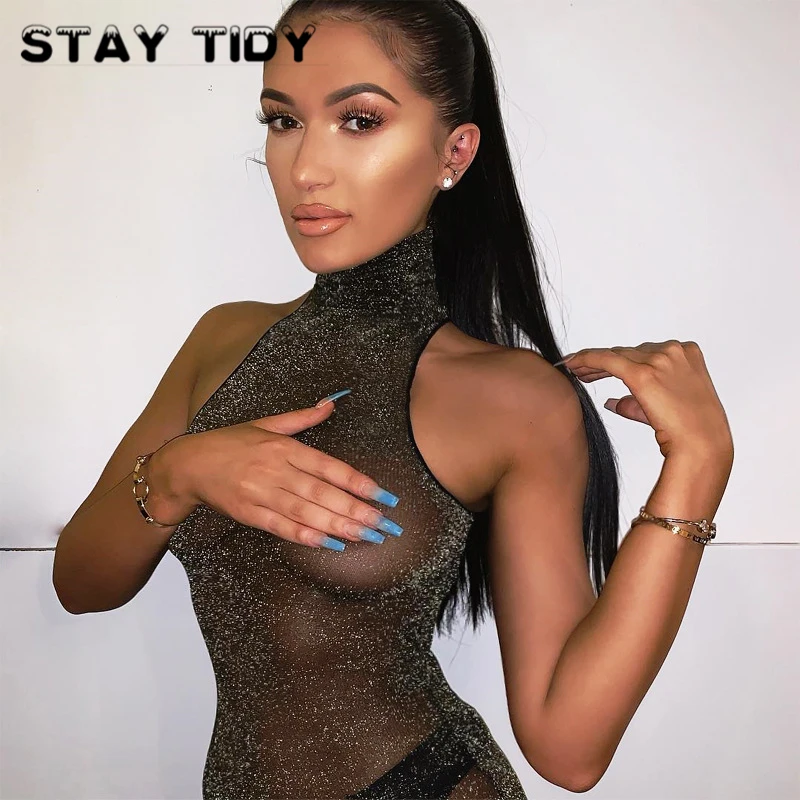 Оставайтесь аккуратными новые 2019 летние женские черные сетчатые прозрачные