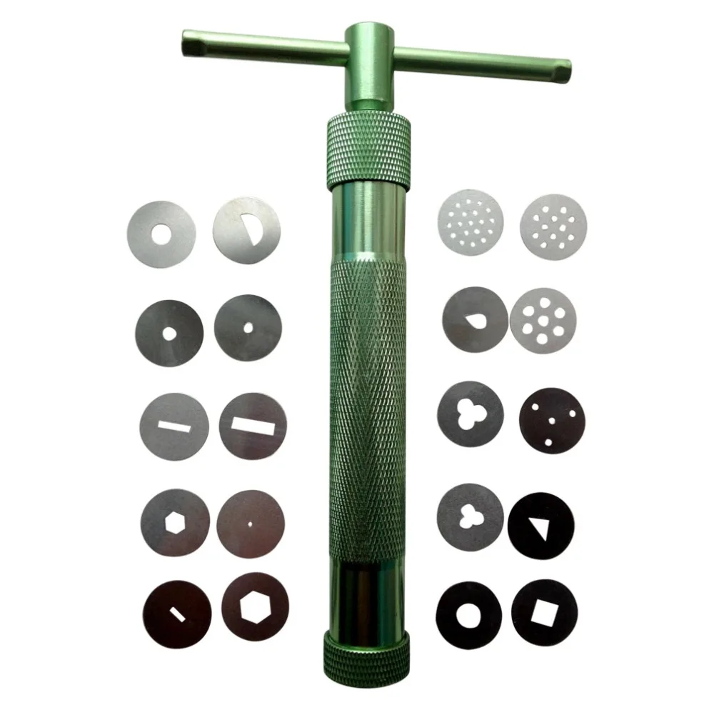 1 шт. вращающийся полимерный комплект глины инструмент экструдер для зеленой