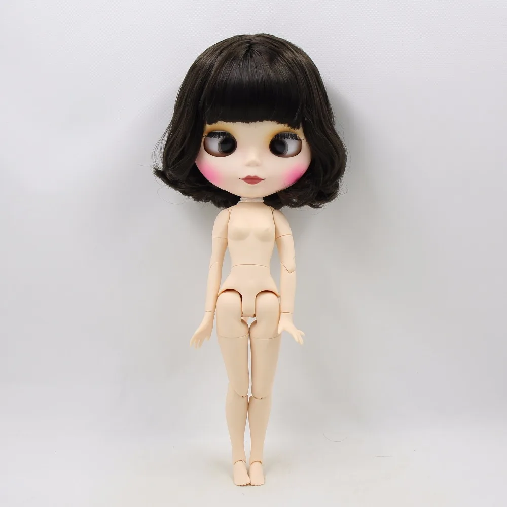 ICY DBS Blyth кукла 1/6 bjd игрушка короткие черные волосы с перекрещивающимися прядями