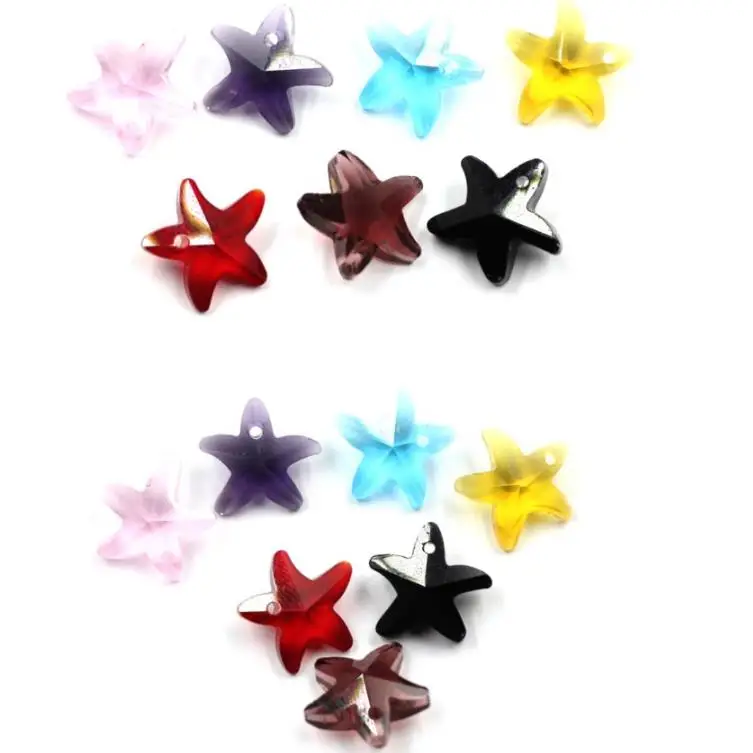 14MMx14mm Glass Beads DIY Jewelry Making Charm Crystal Starfish Craft | Украшения и аксессуары