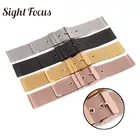 Миланский сетчатый заменить Для мужчин t часы ремешок для часы Casio тканый ремень Braidded серебристый, черный ремень Для мужчин заменить Для мужчин т мужской браслеты часы