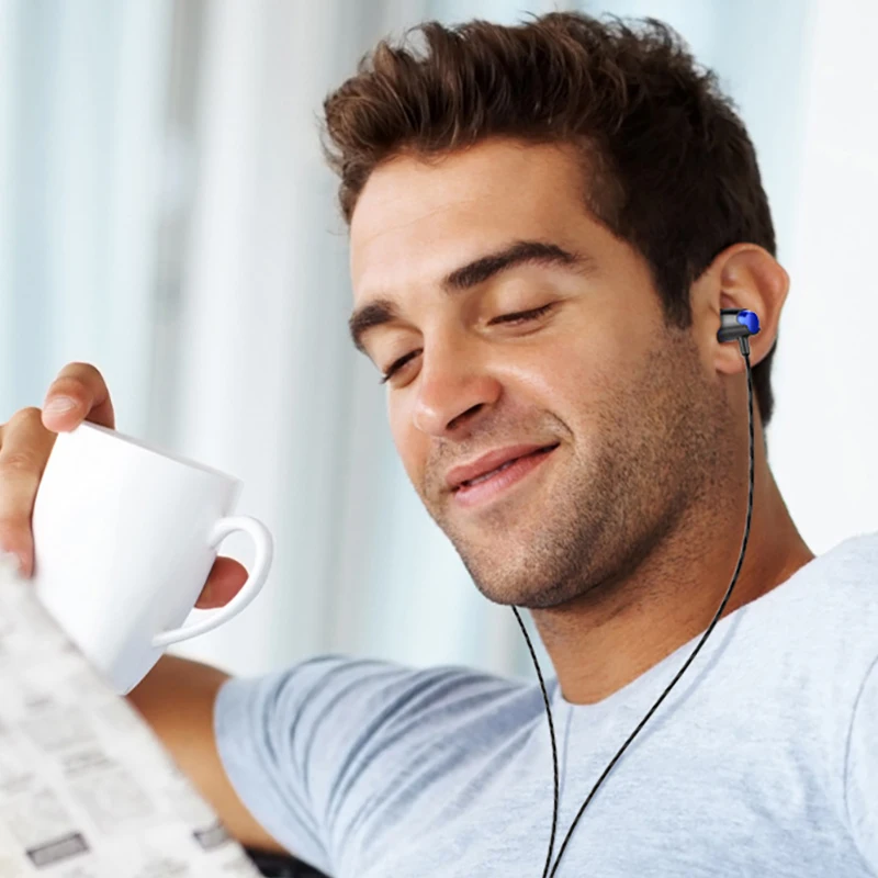 Наушники в ухо аудио Hi Fi наушники с басами без рук для тренажерного зала телефона