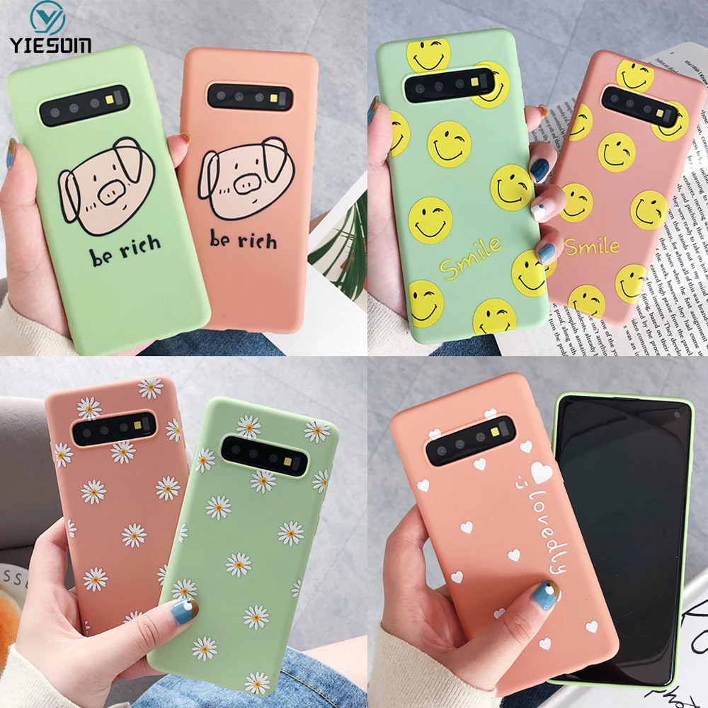 Милые коробка для сладостей samsung Galaxy S10 S10e S9 S8 примечание 9 8 чехол Мягкий