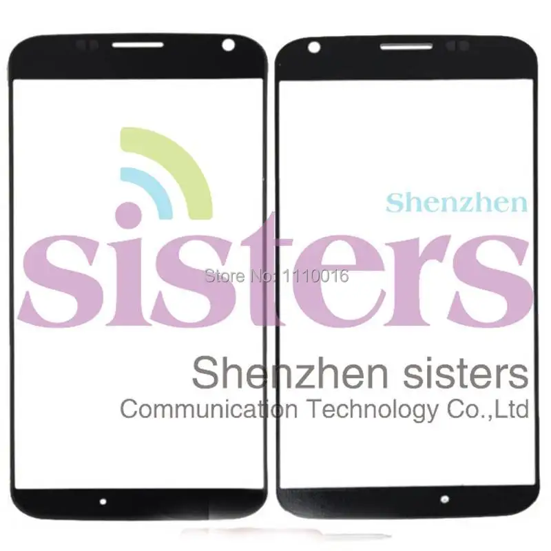 

New High Quality Black White Front Outer Glass Lens Panel Replacement Part For Motorola Moto X Free Shipping