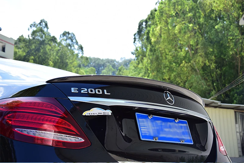 Углеродного волокна задний спойлер багажника крыло для Mercedes Benz e-класс W213 E200 E300 E400 E550 E63 AMG Седан 4 двери