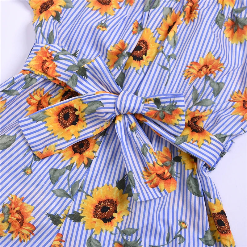 

Toddler Kids Baby Girl Clothes Cotton Stripe Jumpsuit romper toddler baby girl short sleeve romper jumpsuit