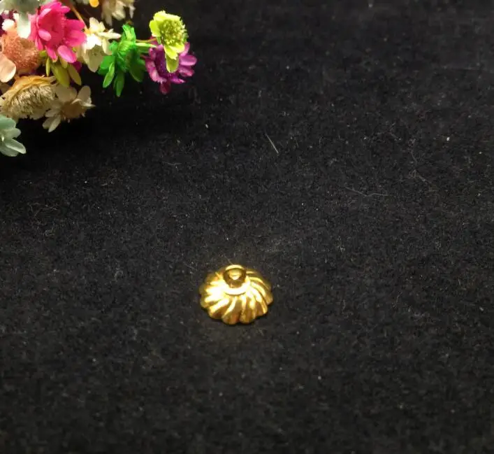 

100pieces/lot 10mm Vintage charm pendant Alloy Antique Bronze/silver/gold spiral Beads Caps Jewelry Findings diy Accessories